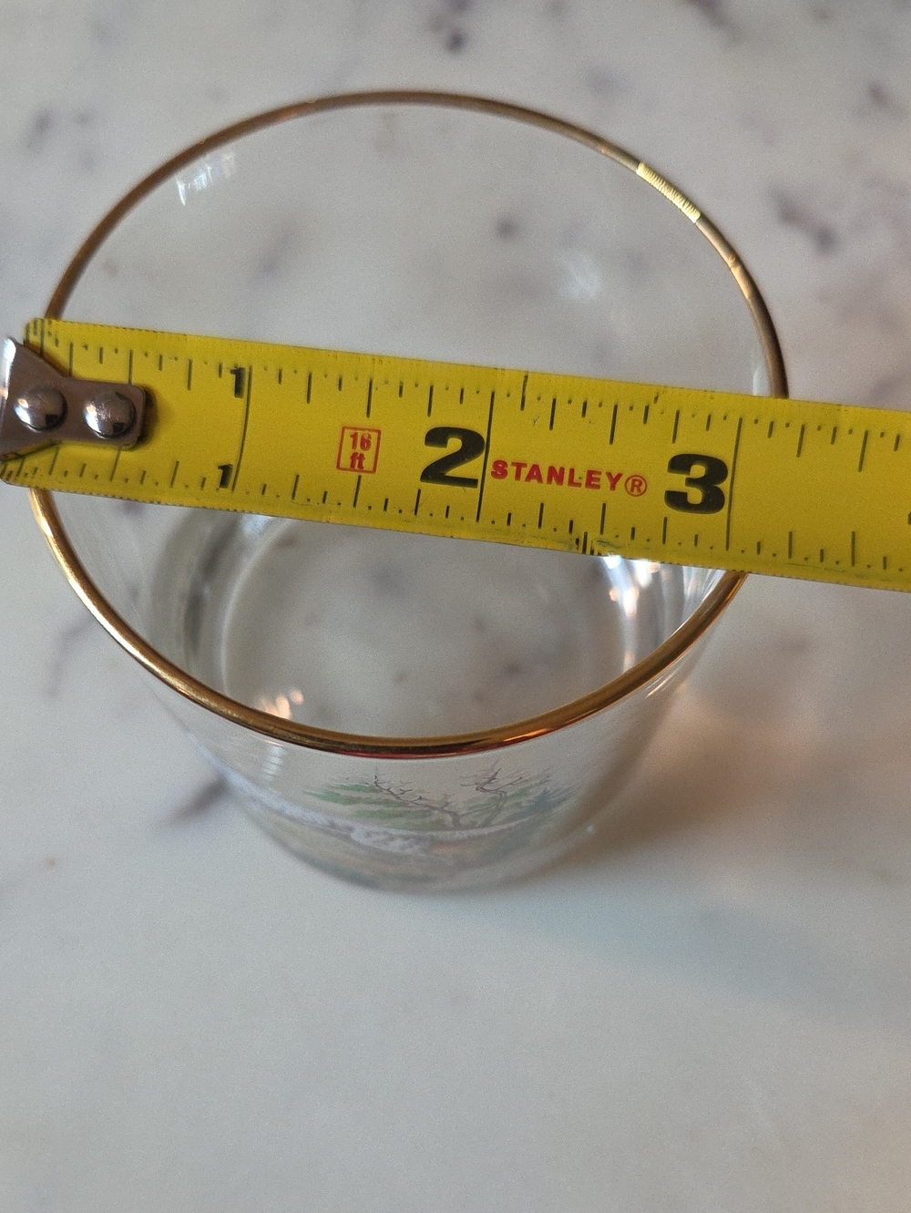 Anchor Hocking Hunting Dogs Gold Rim "On the Rocks" Glasses (2) RARE - Picture 5 of 5